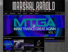 Tablet Screenshot of marshalarnold.com